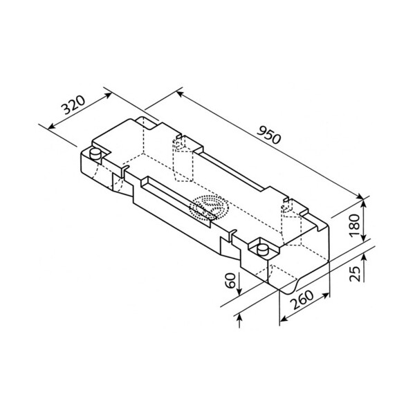 Wassertank für VW T2 - 45 l