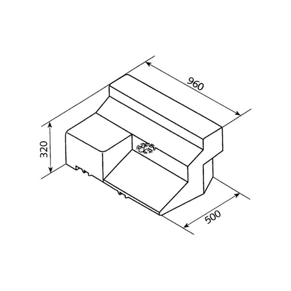 Wassertank 80 l - Fiat Ducato und Baugleiche Baujahre 1994-2006 - EV 1711